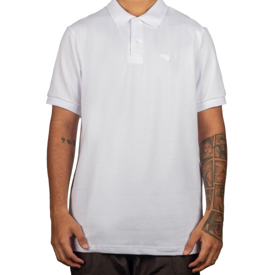 Camisa Polo Gajang Manga Curta Branco