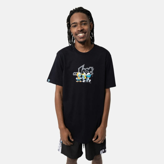 Camiseta Lost Smurfs Crias Preto