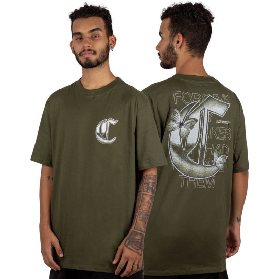 Camiseta Plano C Butterfly On C Verde