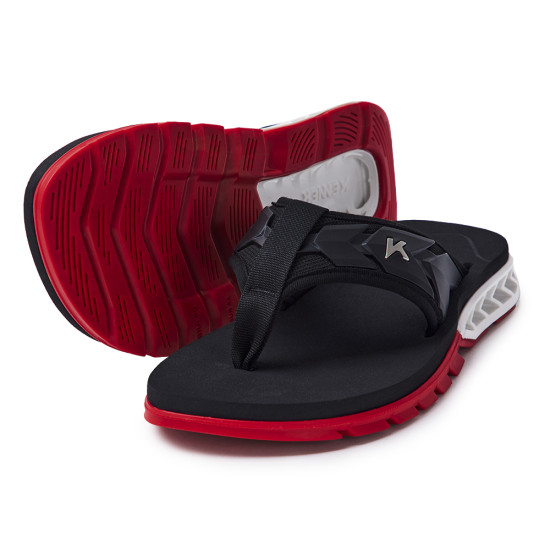 Chinelo Kenner Rakka Ultra Full Force Dlm-08 Preto / Vermelho 