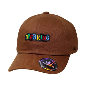 Boné Overking Aba Curva Dad Hat Strapback College Marrom