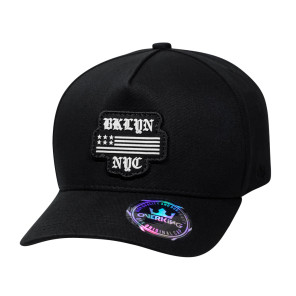 Boné Overking Aba Curva Snapback Nyc Brooklyn Preto