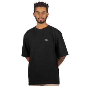 Camiseta Wats Oversized Tag Preta