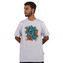 Camiseta Santa Cruz Screaming Flash Front Ss Branco