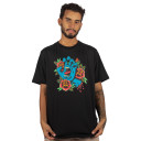 Camiseta Santa Cruz Screaming Flash Front Ss Preta